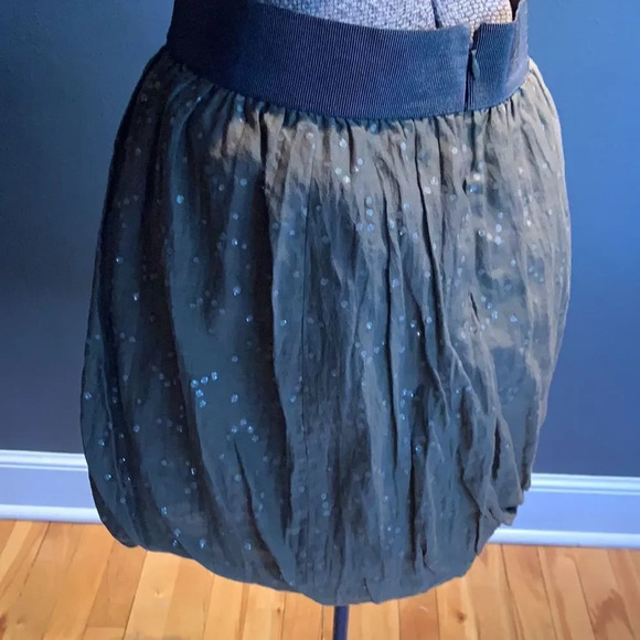 J. Crew fatigue sparkle silk blend bubble skirt 2 - Picture 8 of 9